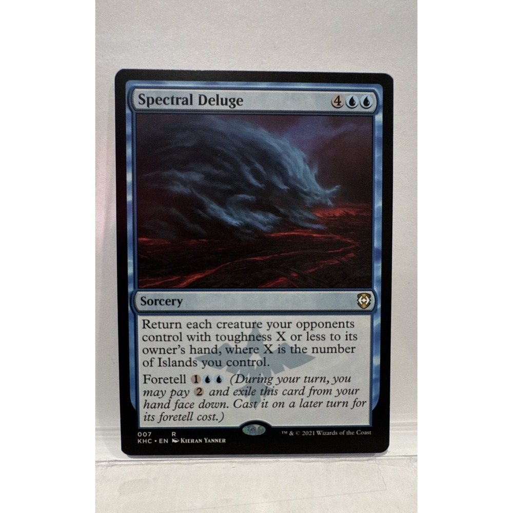 Magic The Gathering Spectral Deluge Rare Commander Kaldheim Blue Sorcery 007